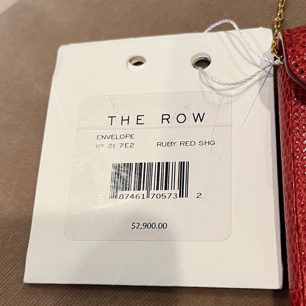 The Row Vibrant Red Clutch with Gold Chain - Picture 2 of 9